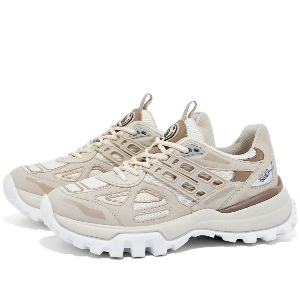 Axel Arigato Cream and White Marathon R-Tic Chunky Sole Sneakers